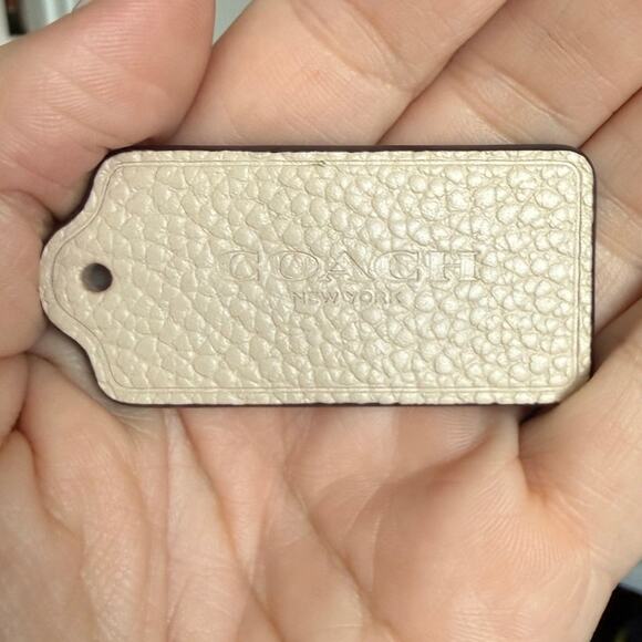 Coach Handbags - COACH Replacement Hang Tag Bag Cream Bright No Chain Leather